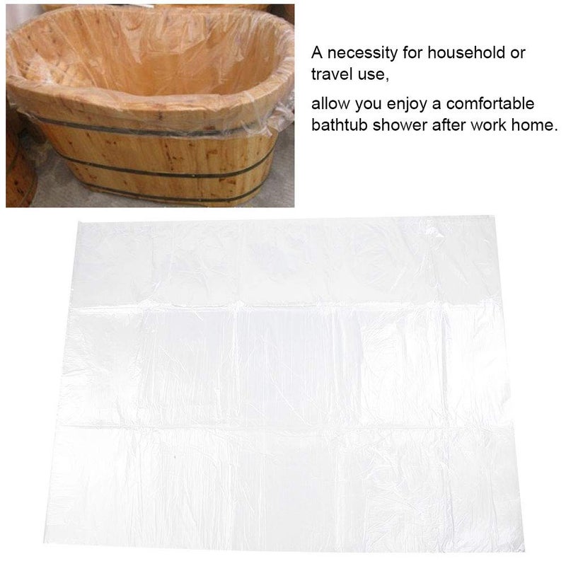 woobles Disposable Bathtub Bag, Disposable Bathtub Cover Liner,50Pcs Bathtub Bagdisposable Bathtub Nonslip Appliques Bags For Household For Bathtub Appliques Hotel Bath Tub Spa Shower - Image 4